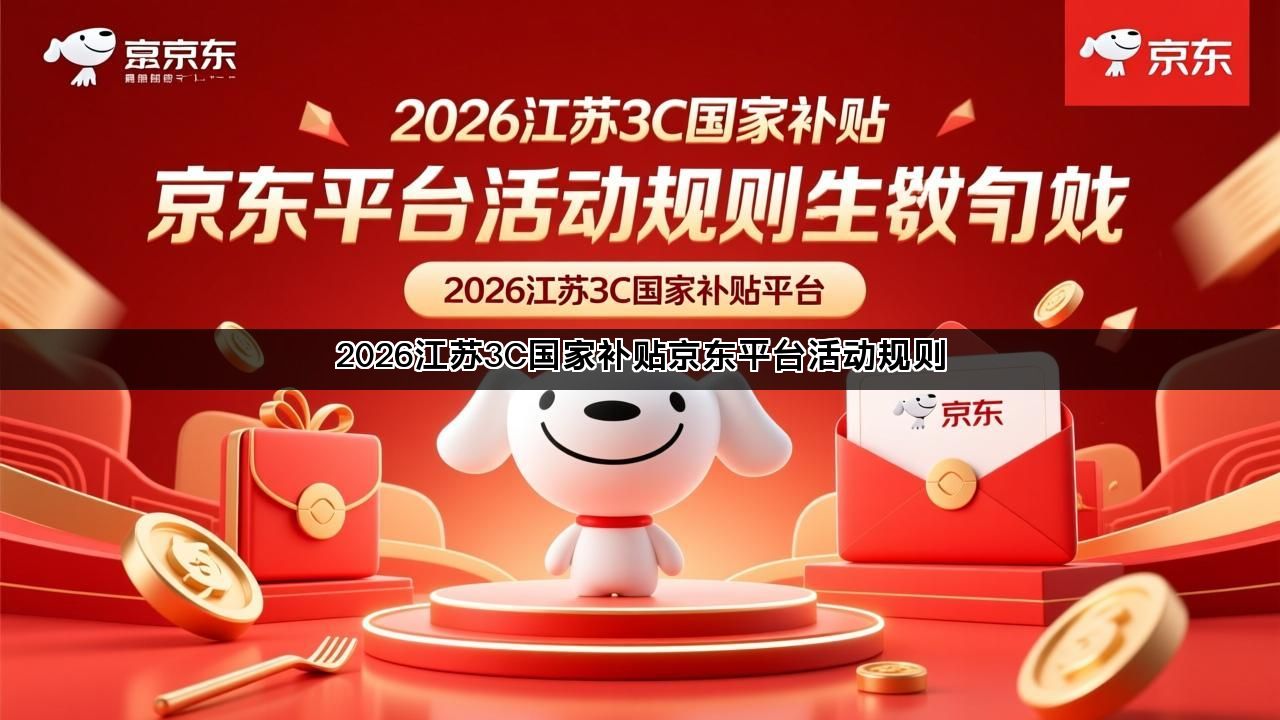 2026江苏3C国家补贴京东平台活动规则(图1)