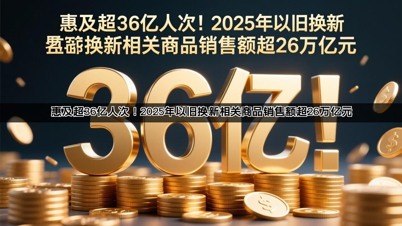 惠及超36亿人次！2025年以旧换新相关商品销售额超26万亿元(图1)