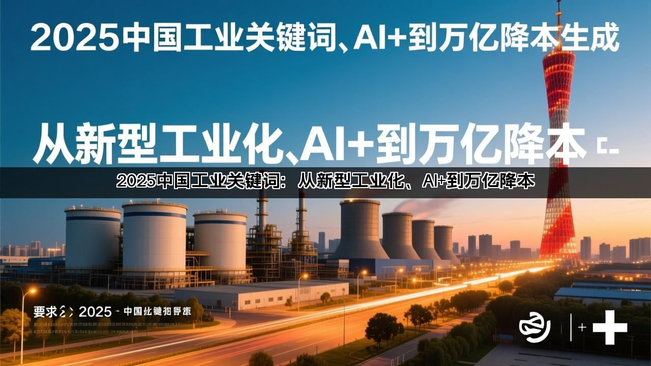 2025中国工业关键词：从新型工业化、AI+到万亿降本(图1)